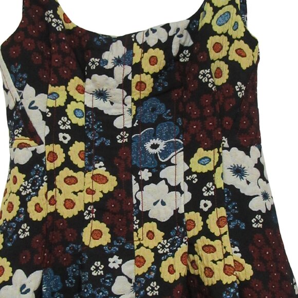 Maeve x Anthropologie Marigold Floral Jacquard Midi Dress – Cottagecore Chic - Picture 9 of 16